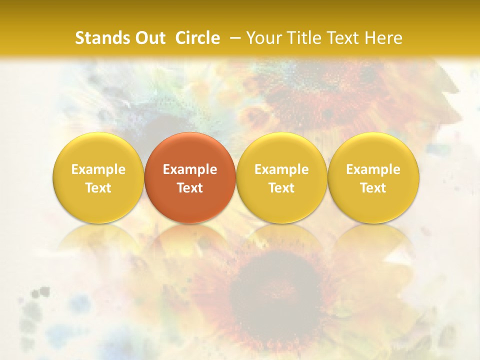 A Colorful Flower Powerpoint Presentation PowerPoint Template