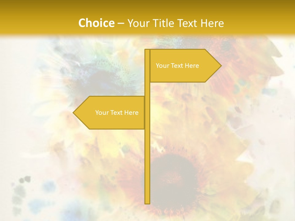 A Colorful Flower Powerpoint Presentation PowerPoint Template