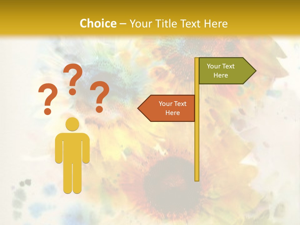 A Colorful Flower Powerpoint Presentation PowerPoint Template