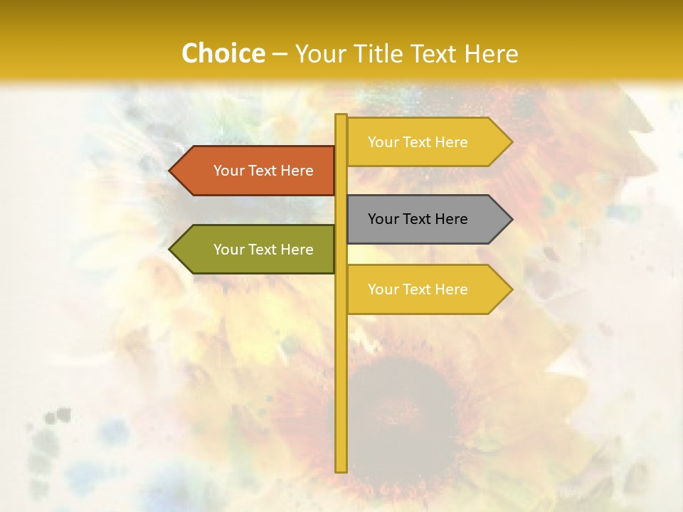 A Colorful Flower Powerpoint Presentation PowerPoint Template