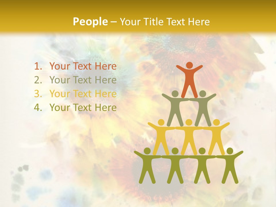 A Colorful Flower Powerpoint Presentation PowerPoint Template