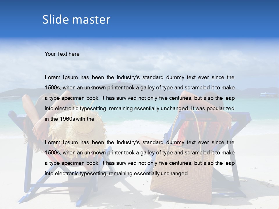 Tropical Lifestyles Remote PowerPoint Template