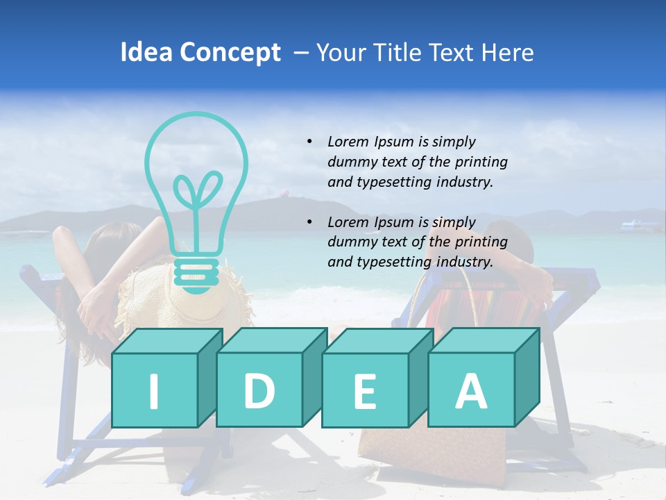 Tropical Lifestyles Remote PowerPoint Template