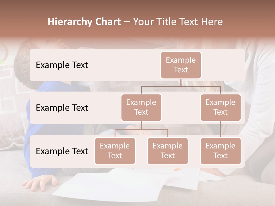 Beautiful Caucasian Family PowerPoint Template