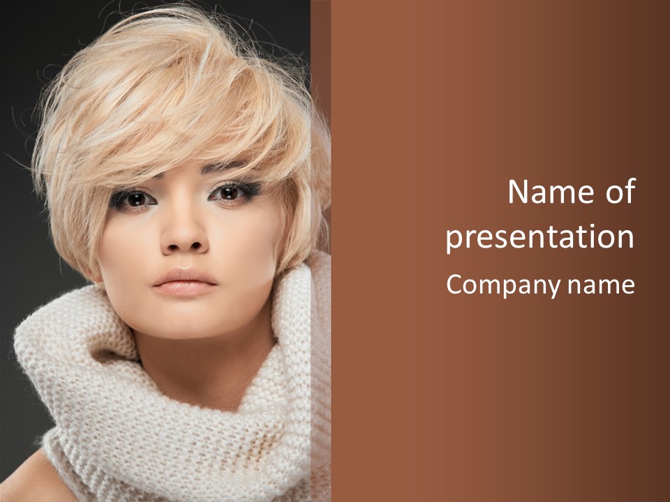 Fashion  Face PowerPoint Template