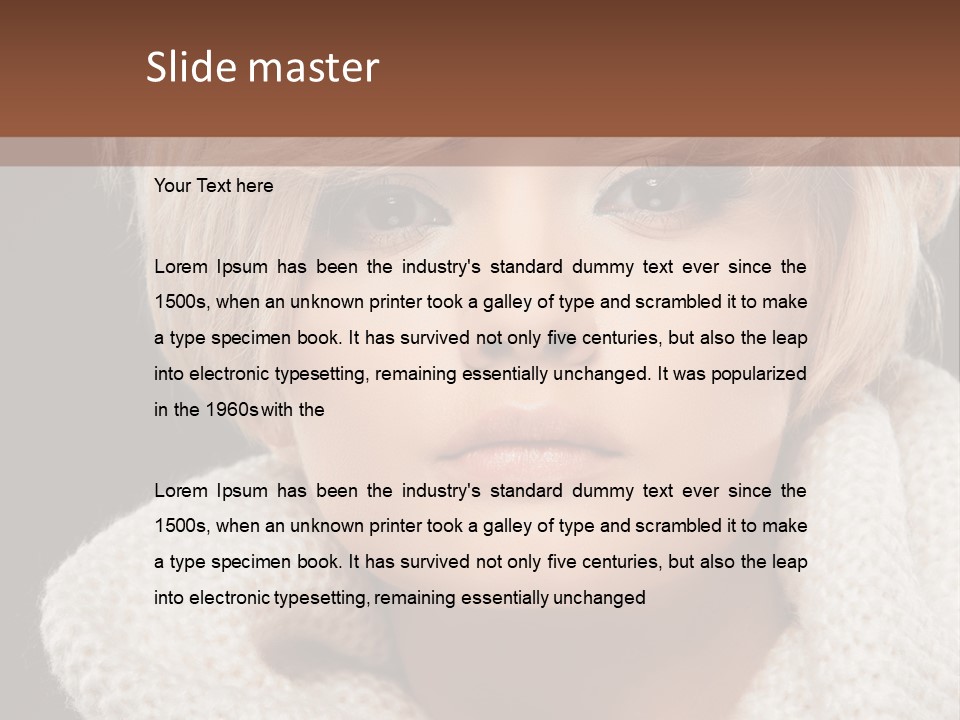 Fashion  Face PowerPoint Template