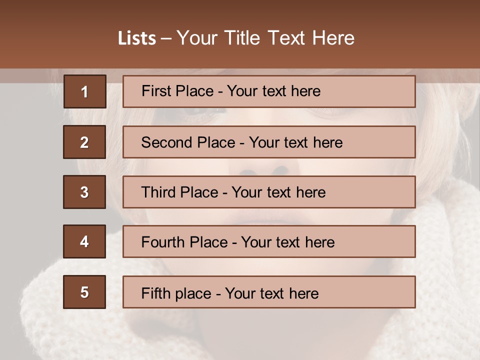 Fashion  Face PowerPoint Template