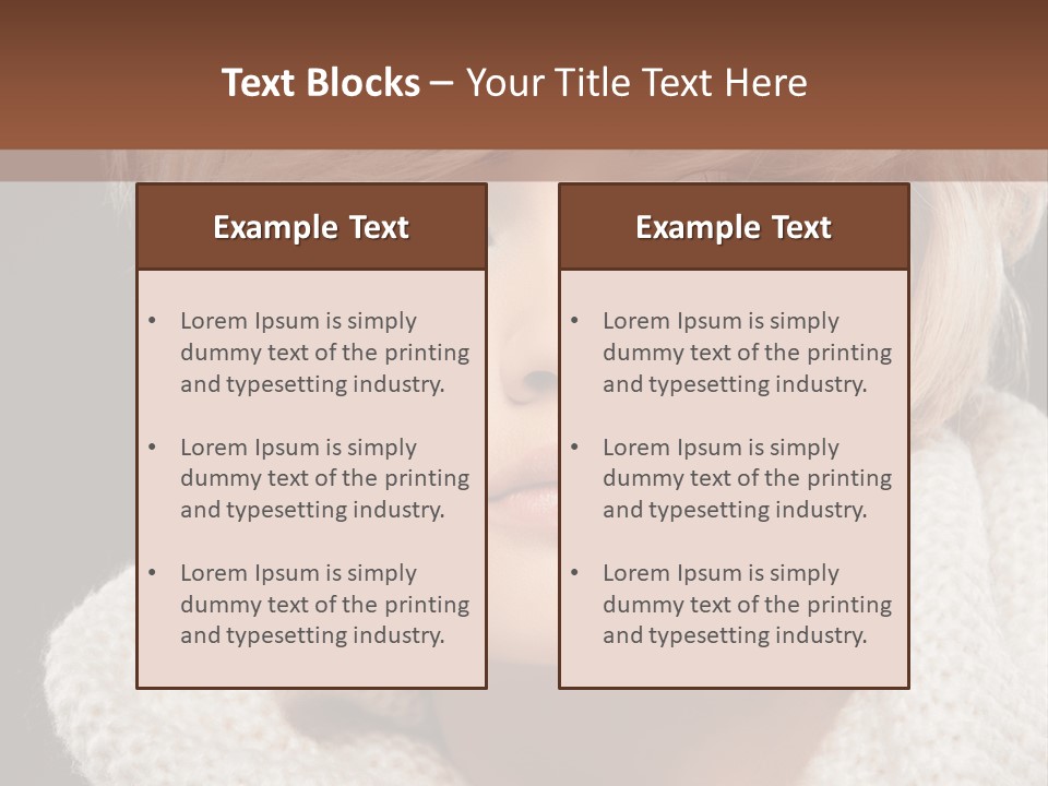 Fashion  Face PowerPoint Template