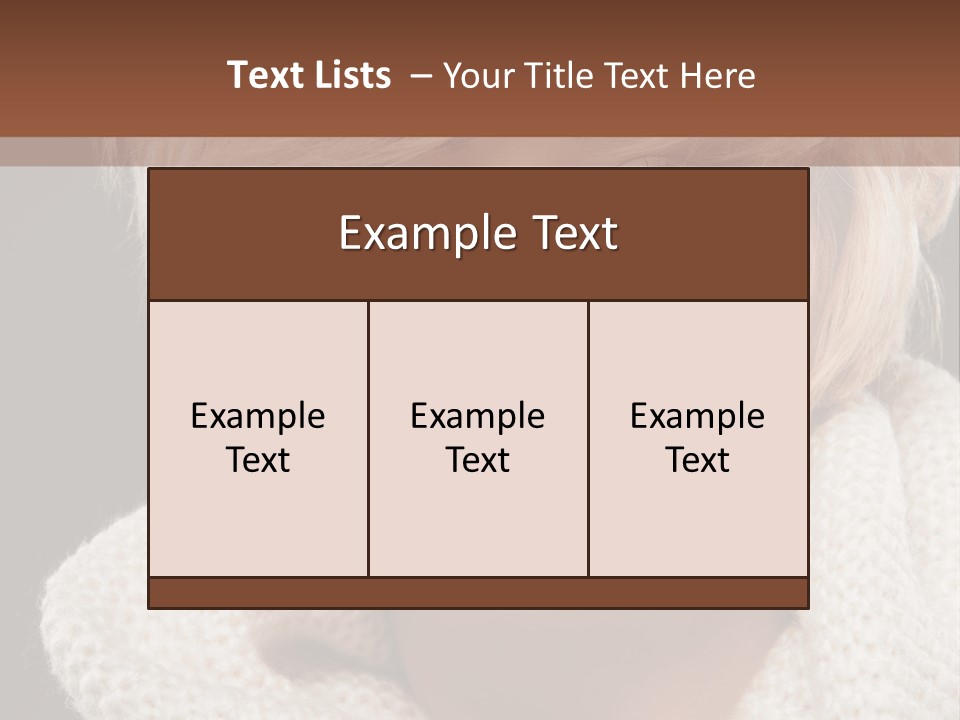 Fashion  Face PowerPoint Template