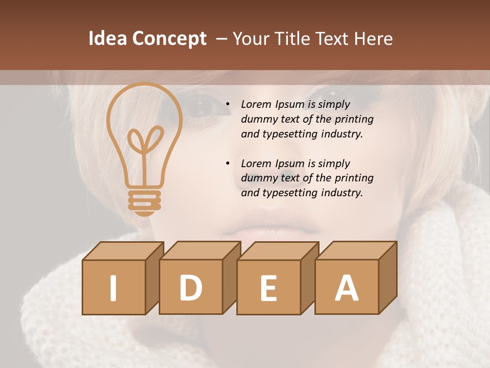 Fashion  Face PowerPoint Template