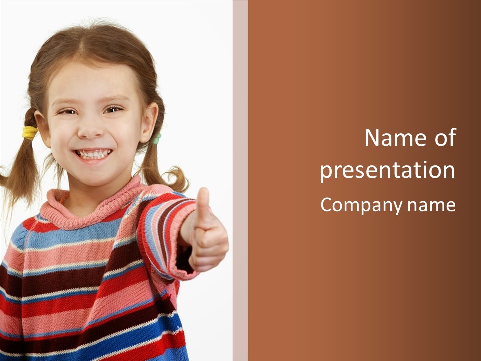 Thumb Laugh Lifestyles PowerPoint Template