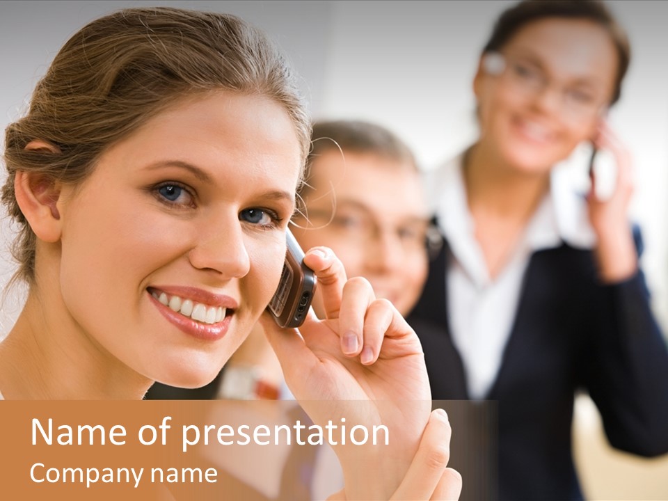 Businesspeople Professional Friend PowerPoint Template