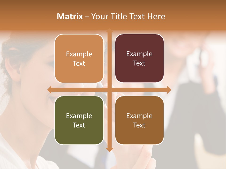 Businesspeople Professional Friend PowerPoint Template