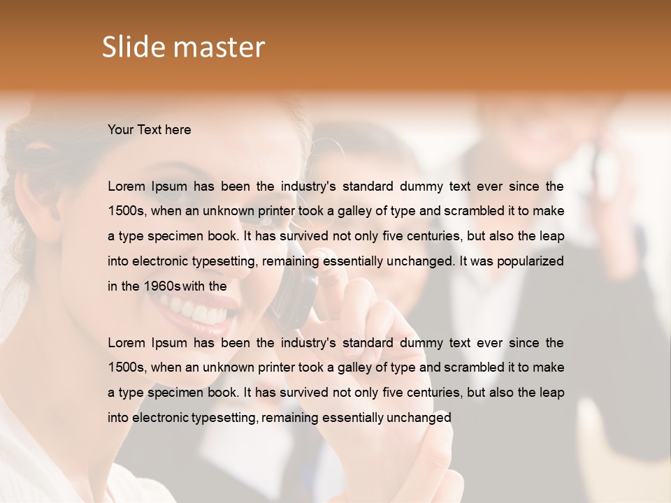 Businesspeople Professional Friend PowerPoint Template
