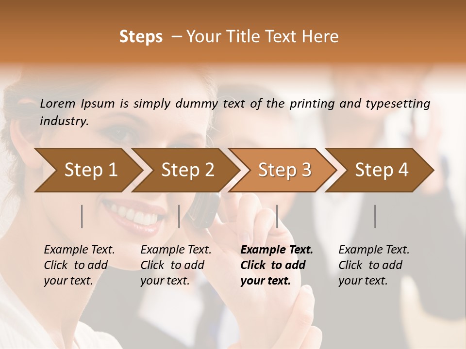 Businesspeople Professional Friend PowerPoint Template