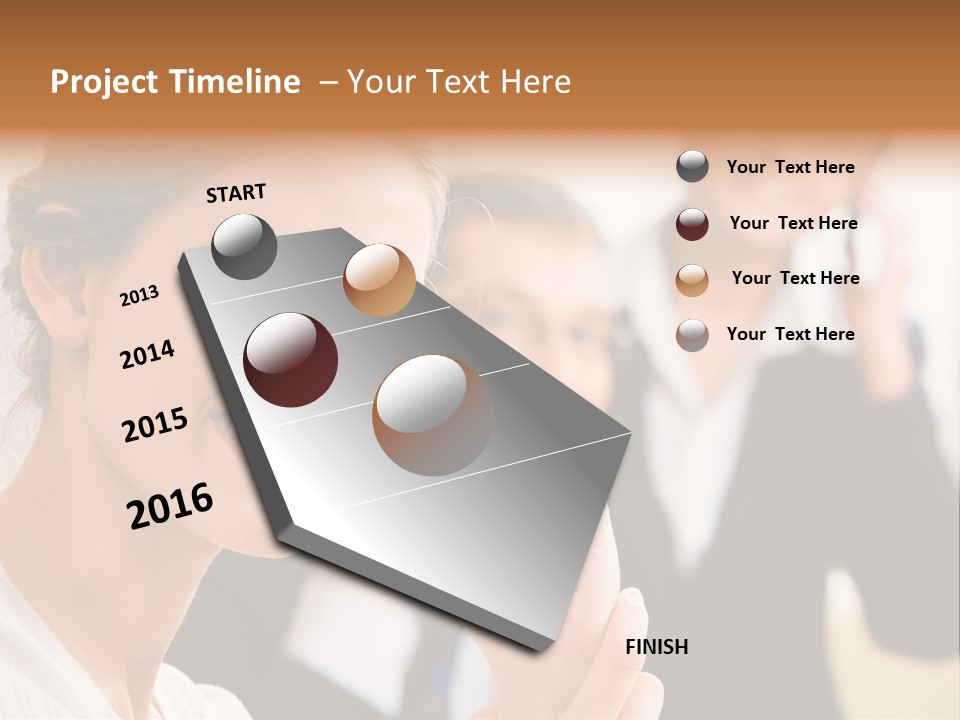 Businesspeople Professional Friend PowerPoint Template