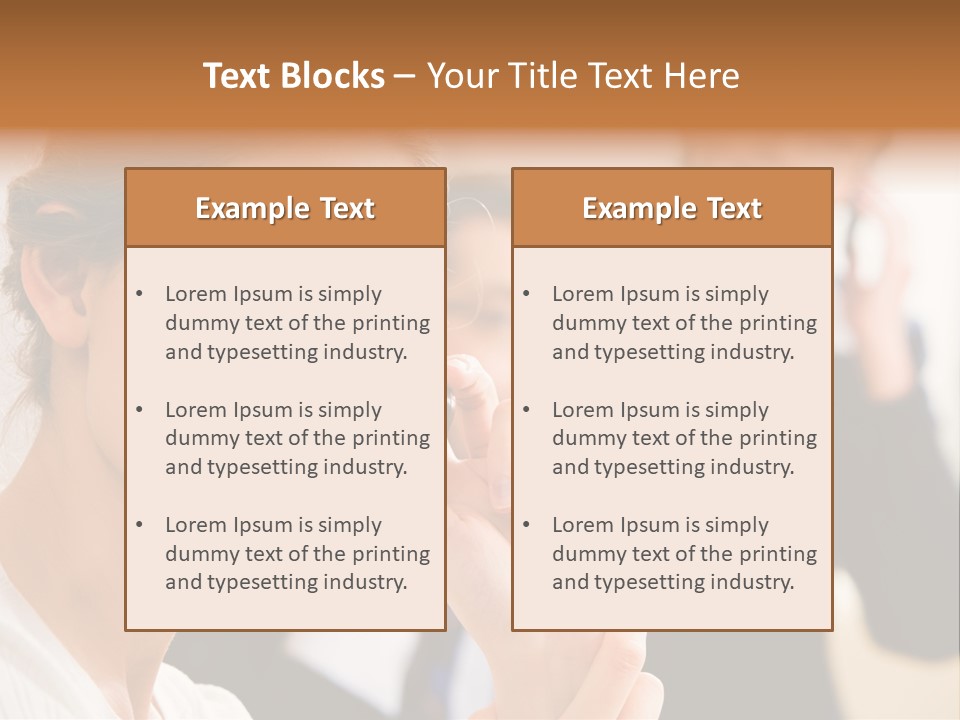 Businesspeople Professional Friend PowerPoint Template