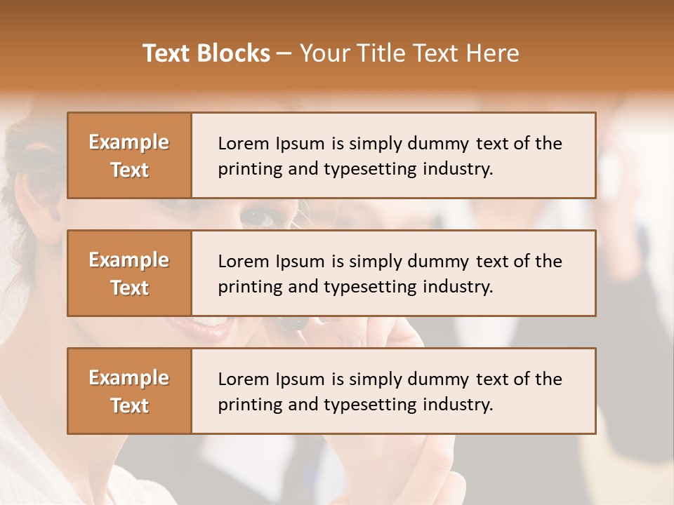 Businesspeople Professional Friend PowerPoint Template