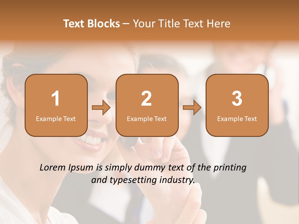 Businesspeople Professional Friend PowerPoint Template