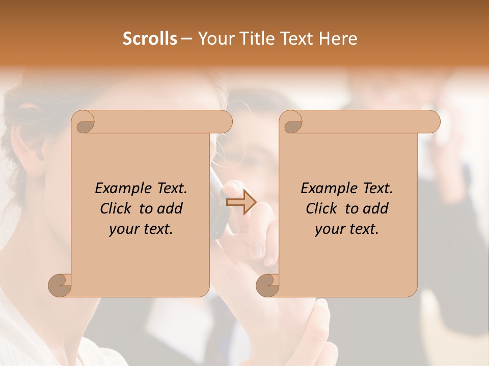 Businesspeople Professional Friend PowerPoint Template