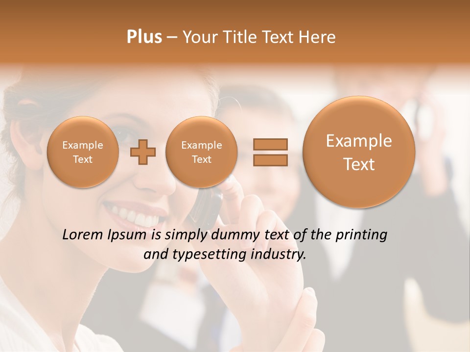 Businesspeople Professional Friend PowerPoint Template