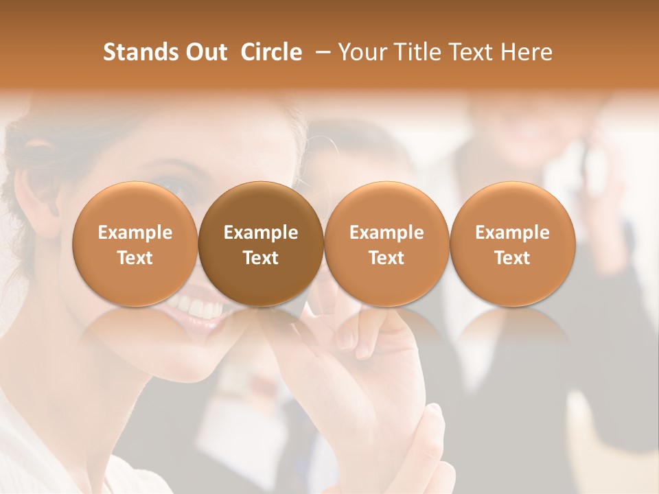 Businesspeople Professional Friend PowerPoint Template