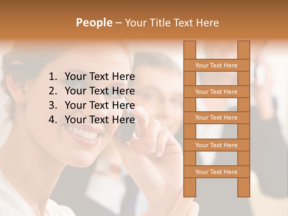 Businesspeople Professional Friend PowerPoint Template