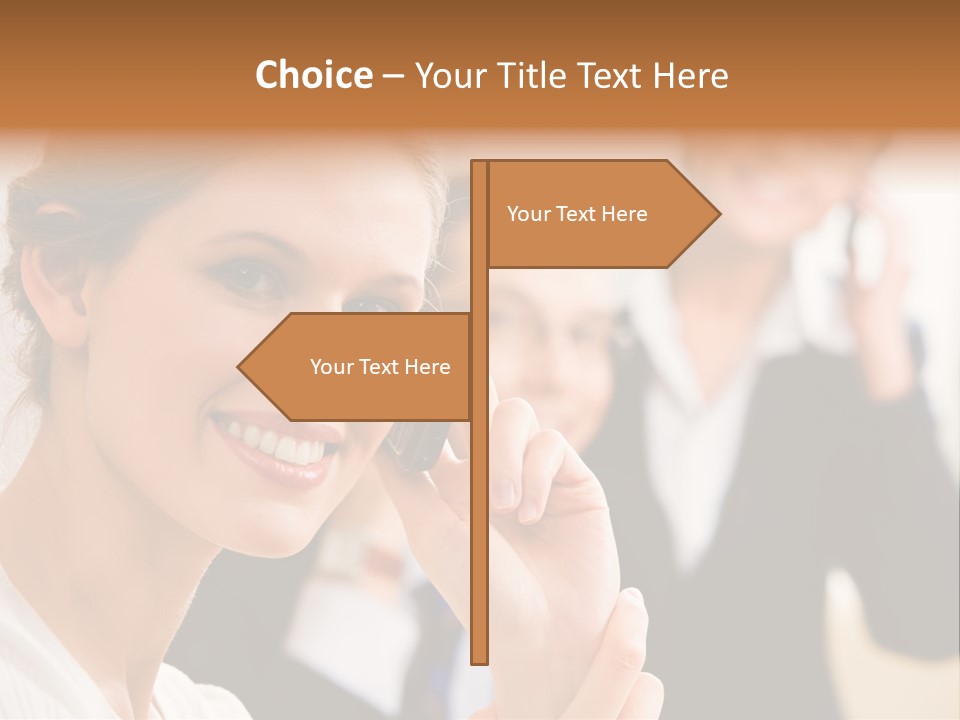 Businesspeople Professional Friend PowerPoint Template