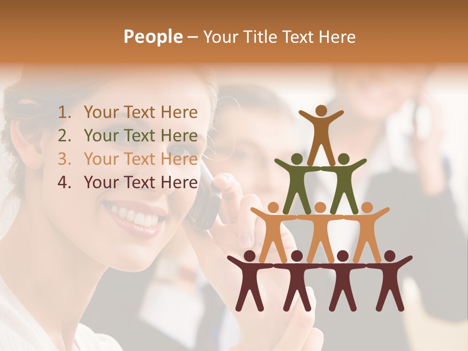 Businesspeople Professional Friend PowerPoint Template