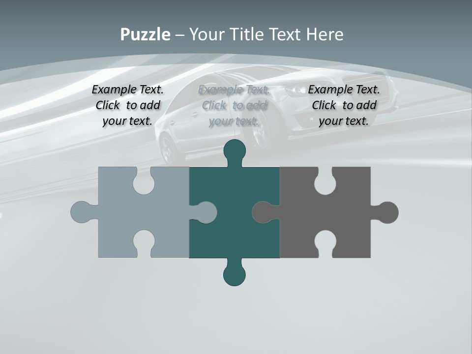 Speed Sportscar Transport PowerPoint Template