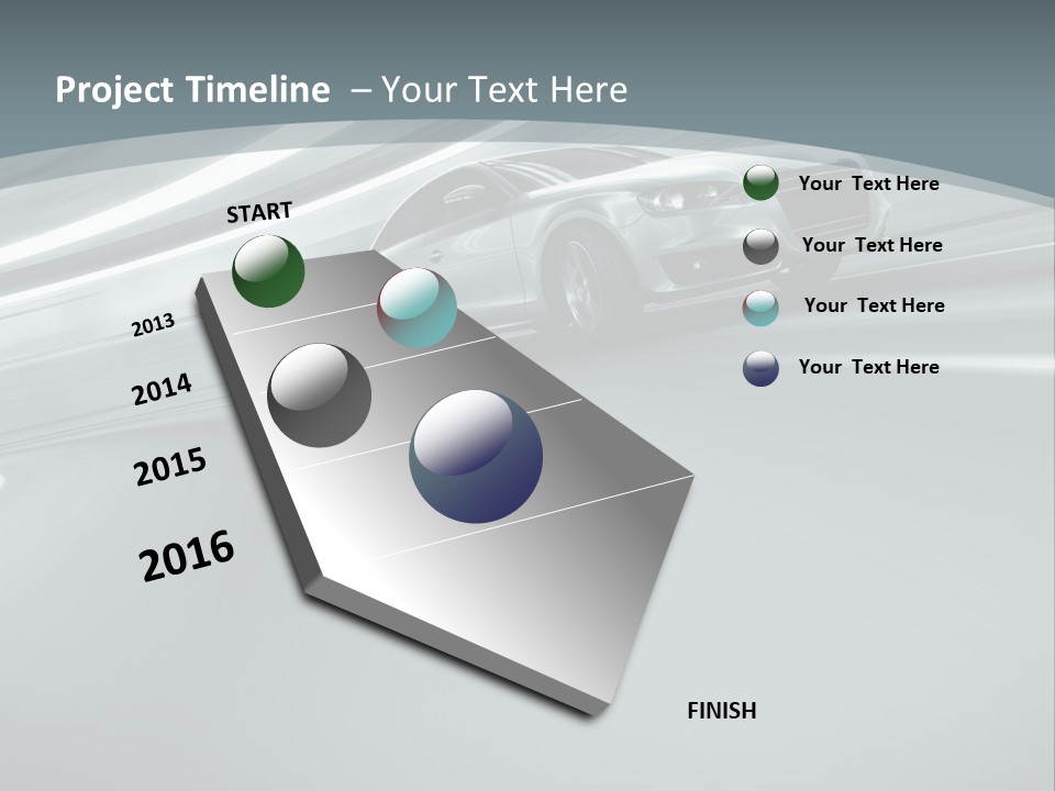 Speed Sportscar Transport PowerPoint Template