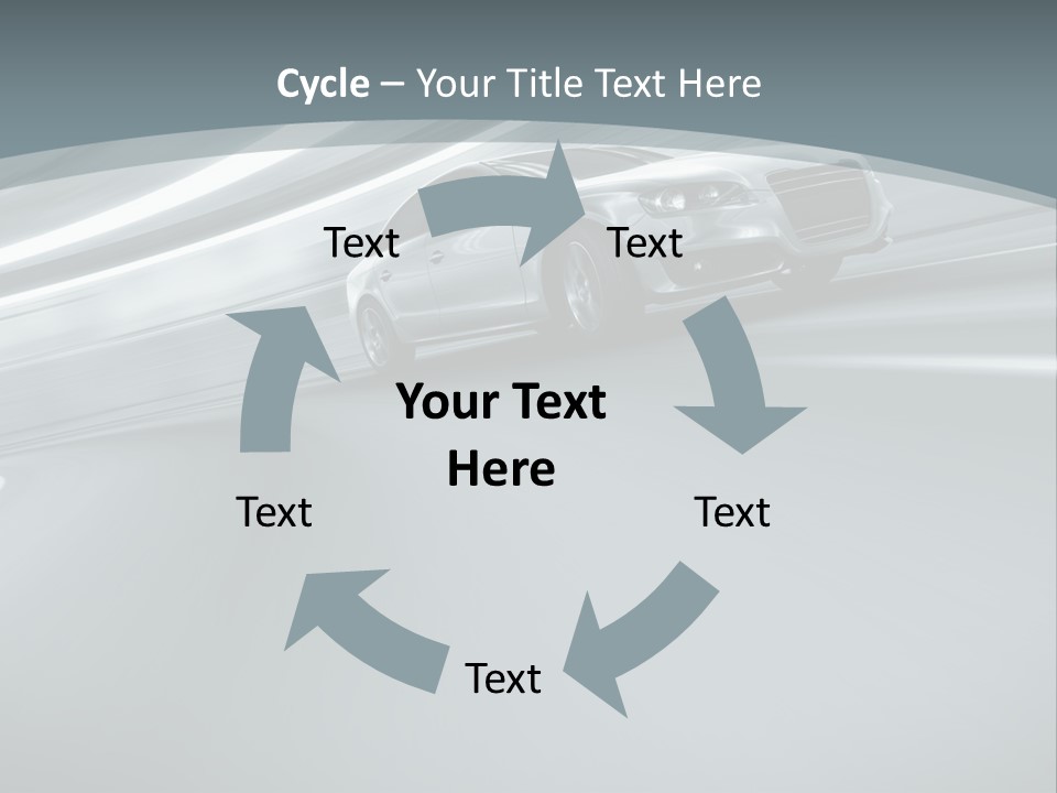 Speed Sportscar Transport PowerPoint Template