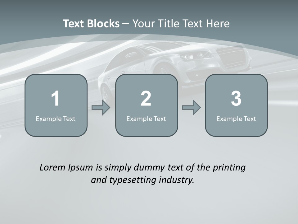 Speed Sportscar Transport PowerPoint Template