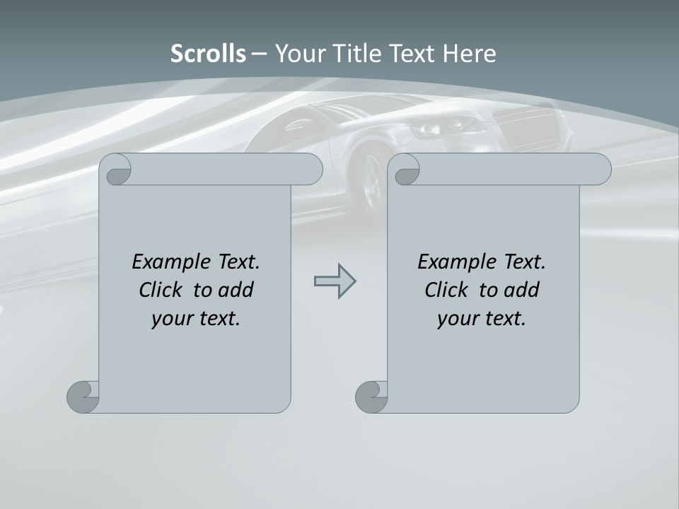 Speed Sportscar Transport PowerPoint Template