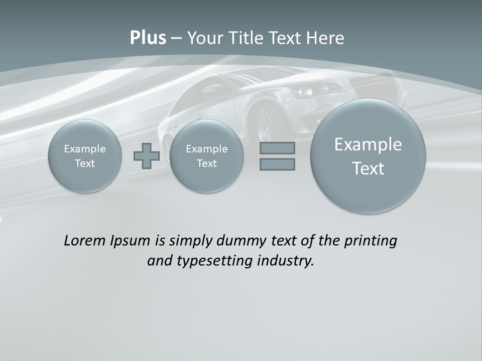 Speed Sportscar Transport PowerPoint Template