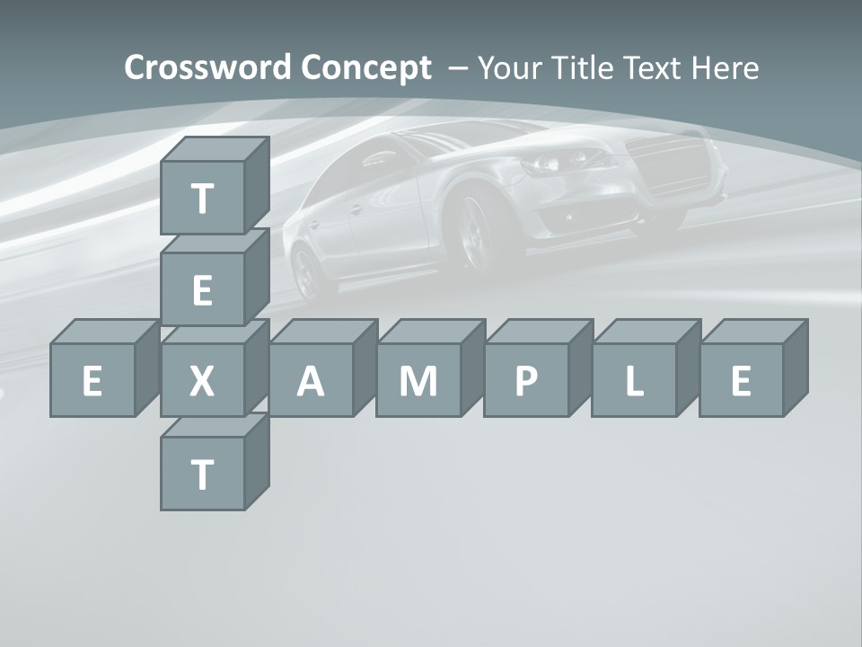 Speed Sportscar Transport PowerPoint Template