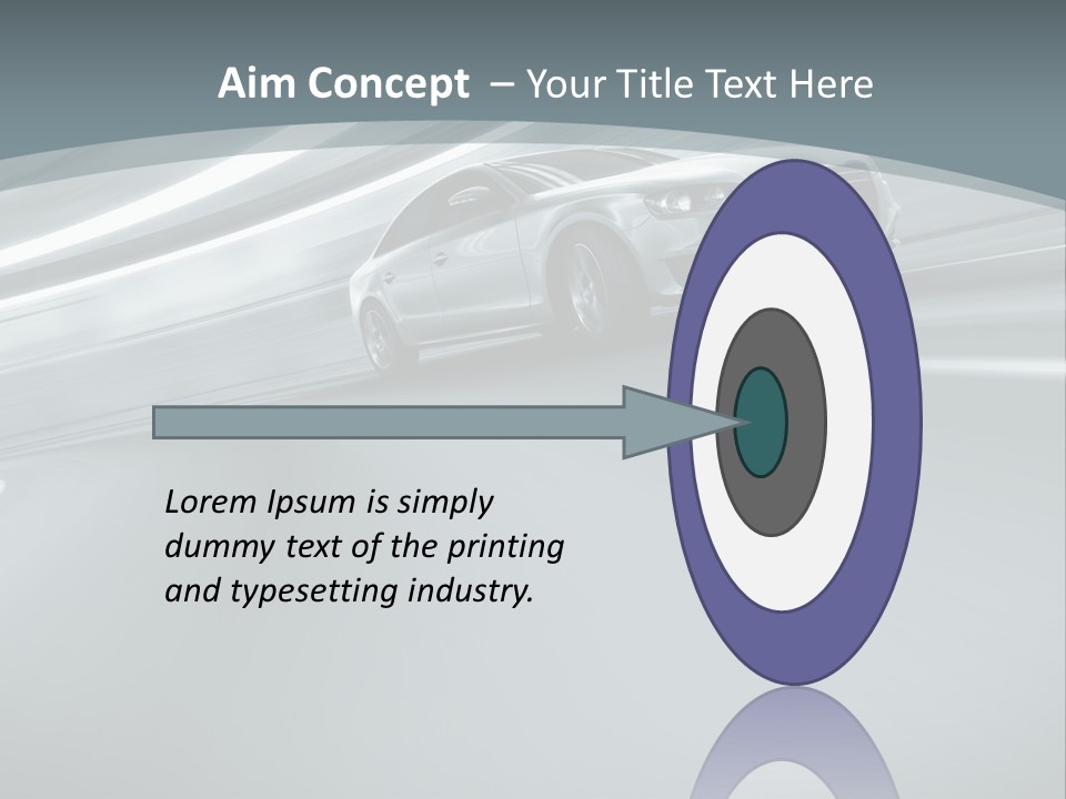 Speed Sportscar Transport PowerPoint Template