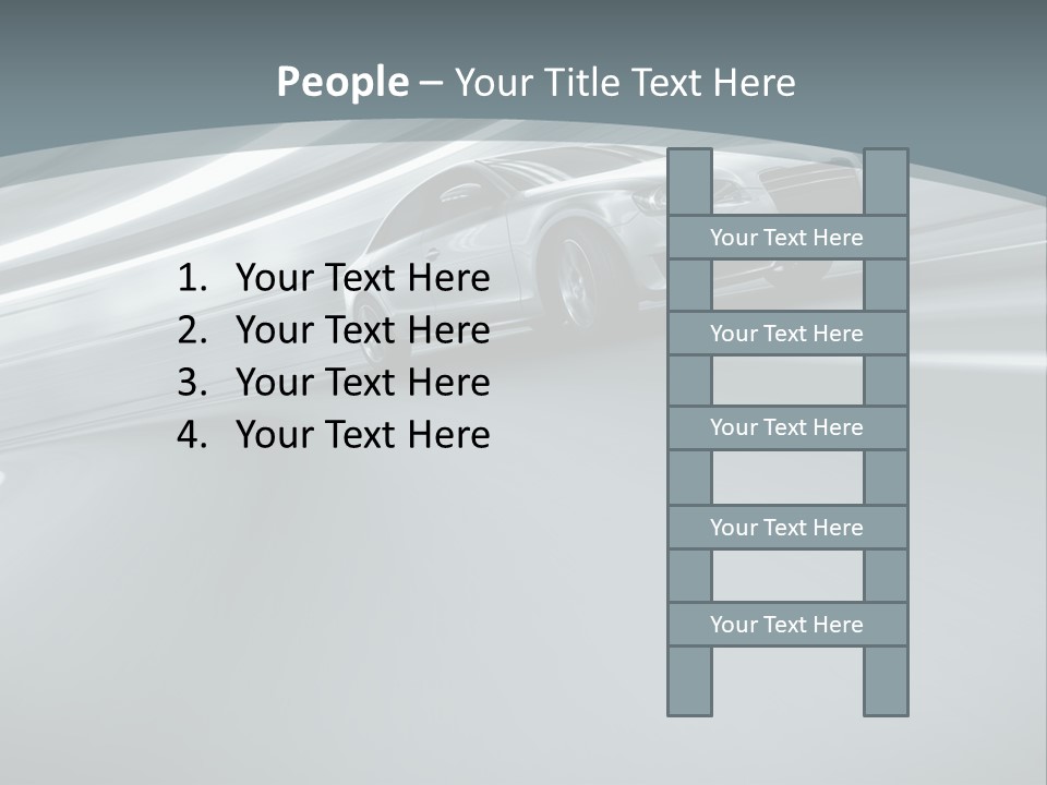 Speed Sportscar Transport PowerPoint Template