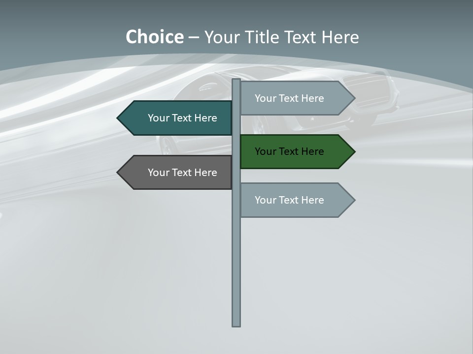 Speed Sportscar Transport PowerPoint Template