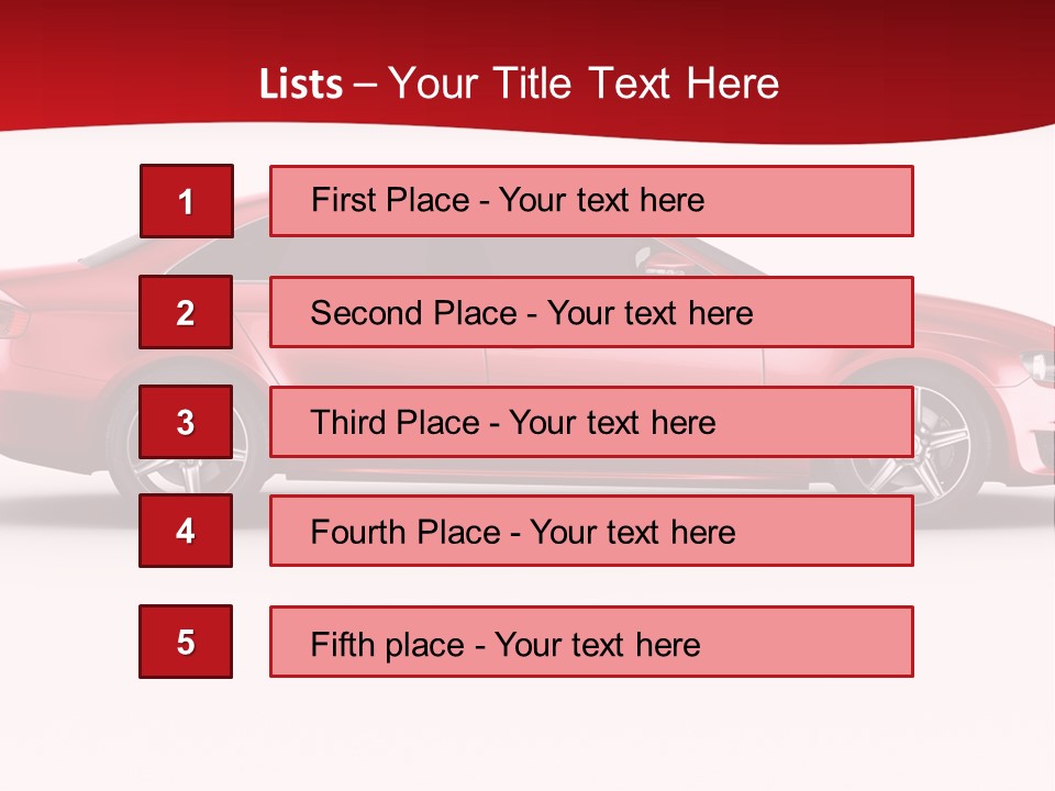 Sedan Sportscar Luxury PowerPoint Template