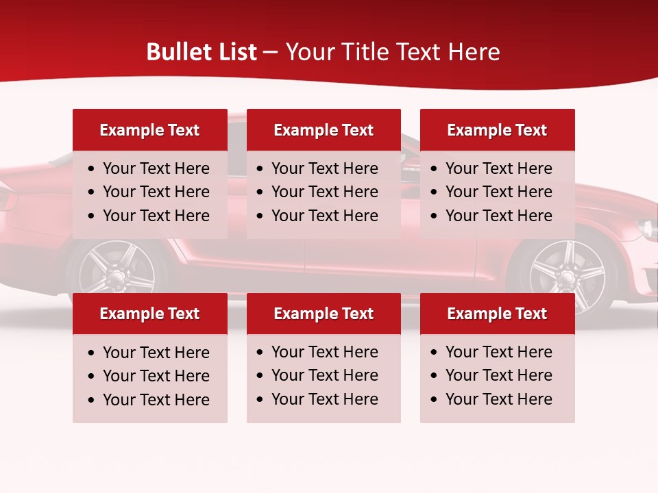 Sedan Sportscar Luxury PowerPoint Template