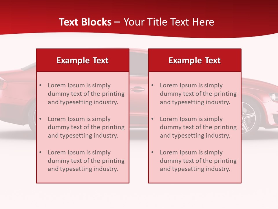 Sedan Sportscar Luxury PowerPoint Template