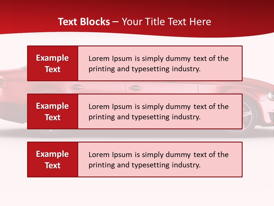 Sedan Sportscar Luxury PowerPoint Template