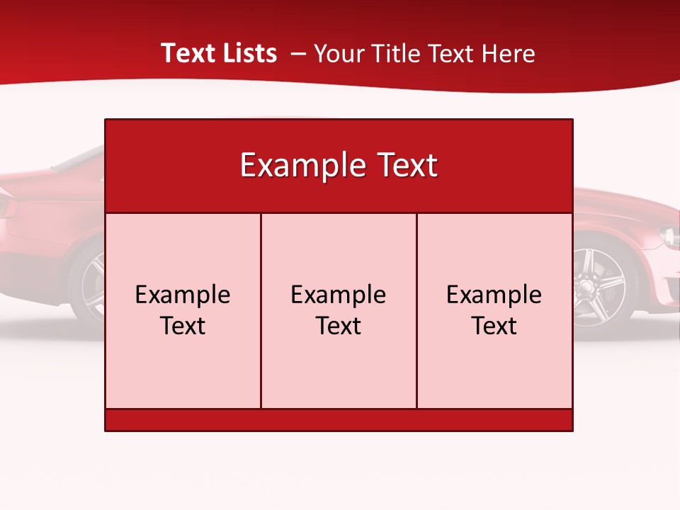 Sedan Sportscar Luxury PowerPoint Template