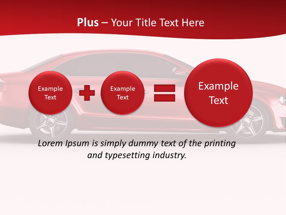 Sedan Sportscar Luxury PowerPoint Template