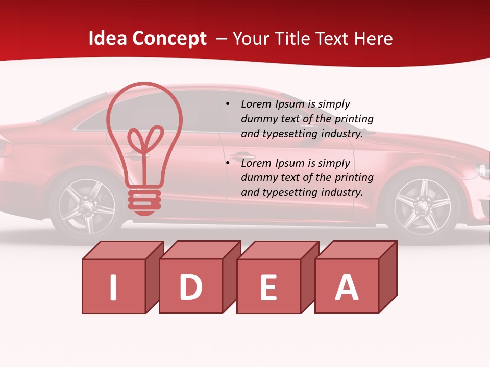 Sedan Sportscar Luxury PowerPoint Template
