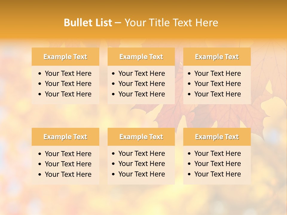 Beauty Autumnal Fall PowerPoint Template