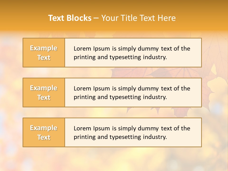 Beauty Autumnal Fall PowerPoint Template