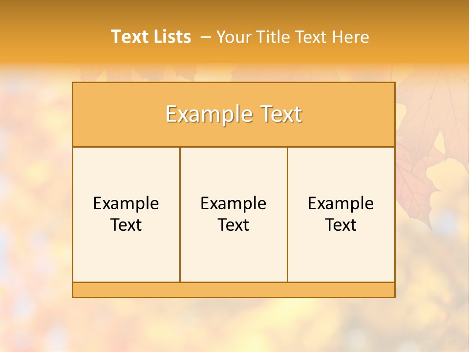 Beauty Autumnal Fall PowerPoint Template