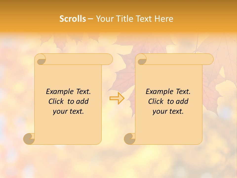 Beauty Autumnal Fall PowerPoint Template